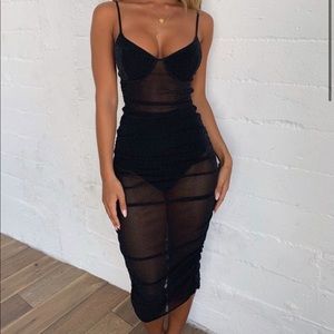 Tiger Mist black sparkly dress